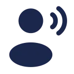 User Speak Rounded SVG Icon